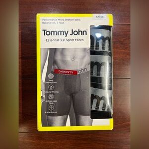 3-Pack Tommy John Essential 360 Sport Micro Boxer Briefs Mens Large (35”-38”)